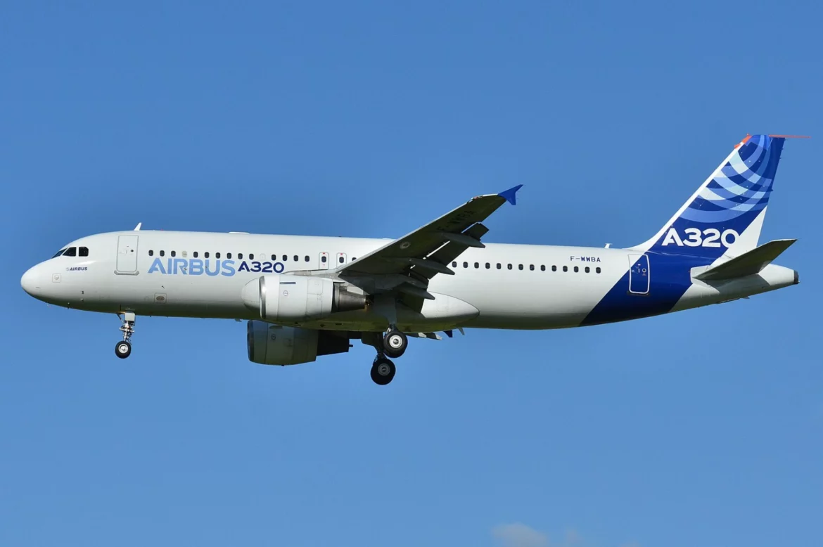 Airbus A320 radiations solaires