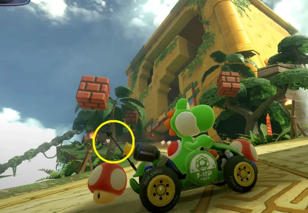 Antenne noire - Conduite assistée Mario Kart World