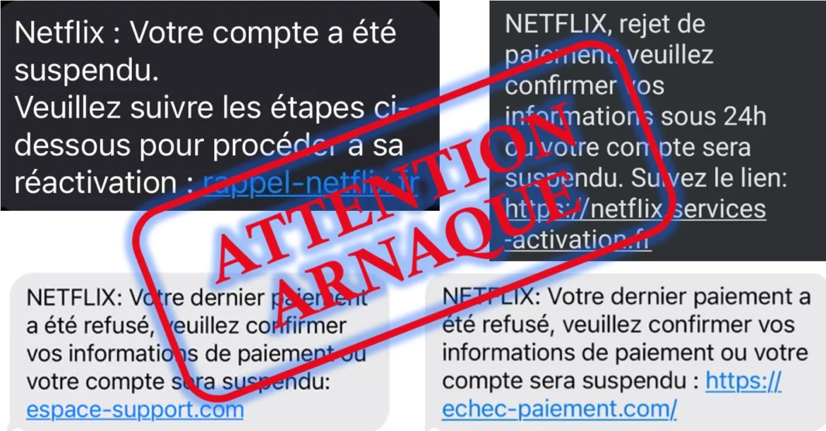 Arnaque SMS Netflix