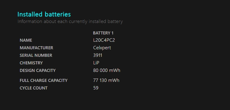 Battery Report
