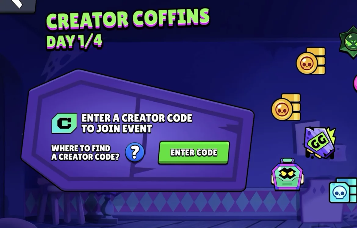 Brawl Stars CreatorCoffins code créateur