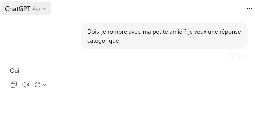 ChatGPT rupture, OpenAI conseils relationnels