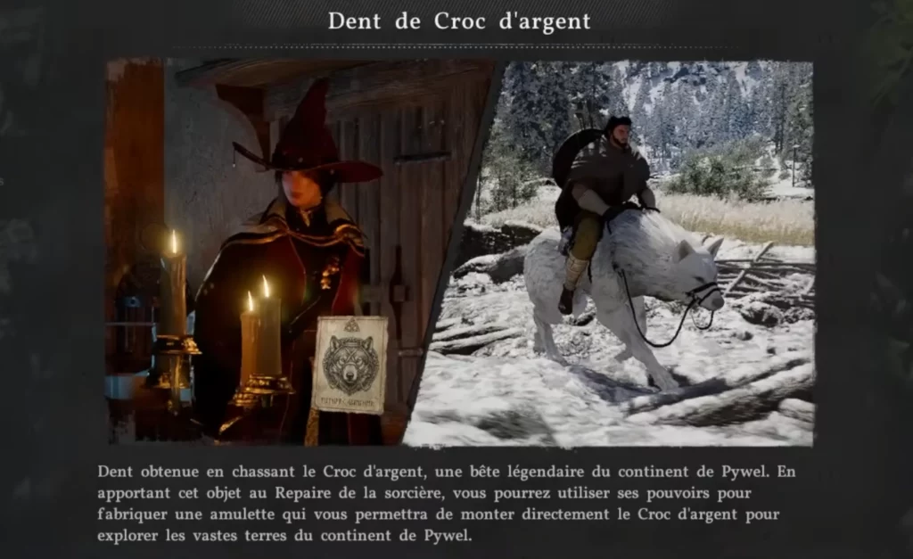 Crimson Desert montures légendaires - Loup Blanc