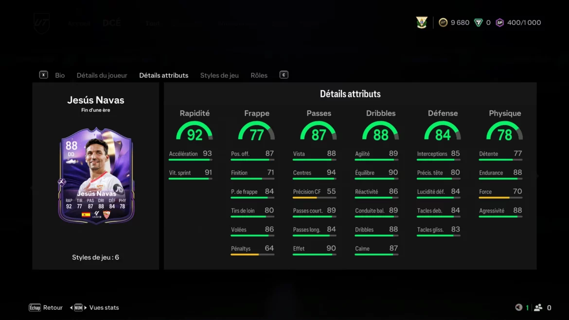 DCE Jesús Navas Fin d'une ère - EA FC 25