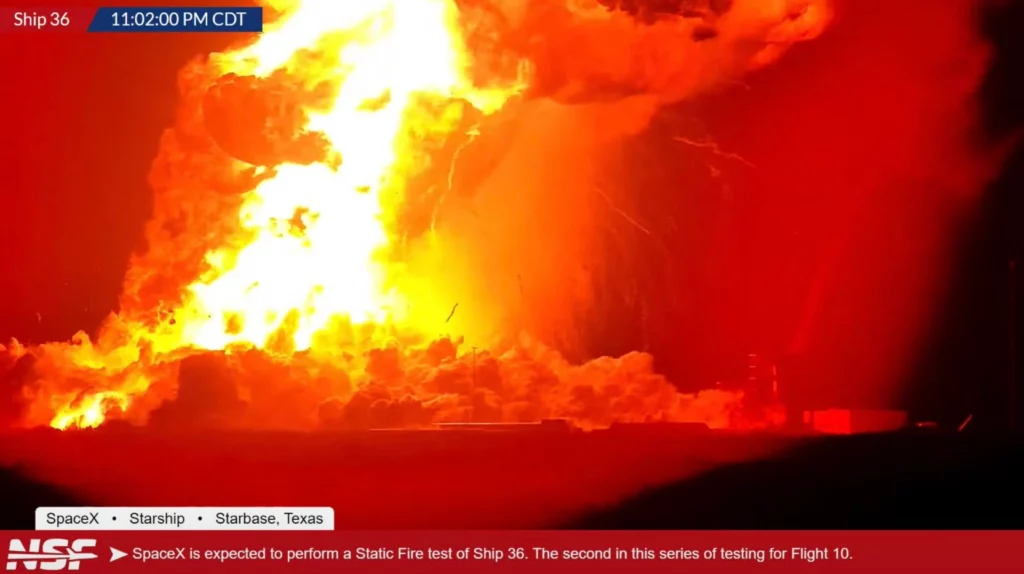 Explosion de Starship 36 au Texax