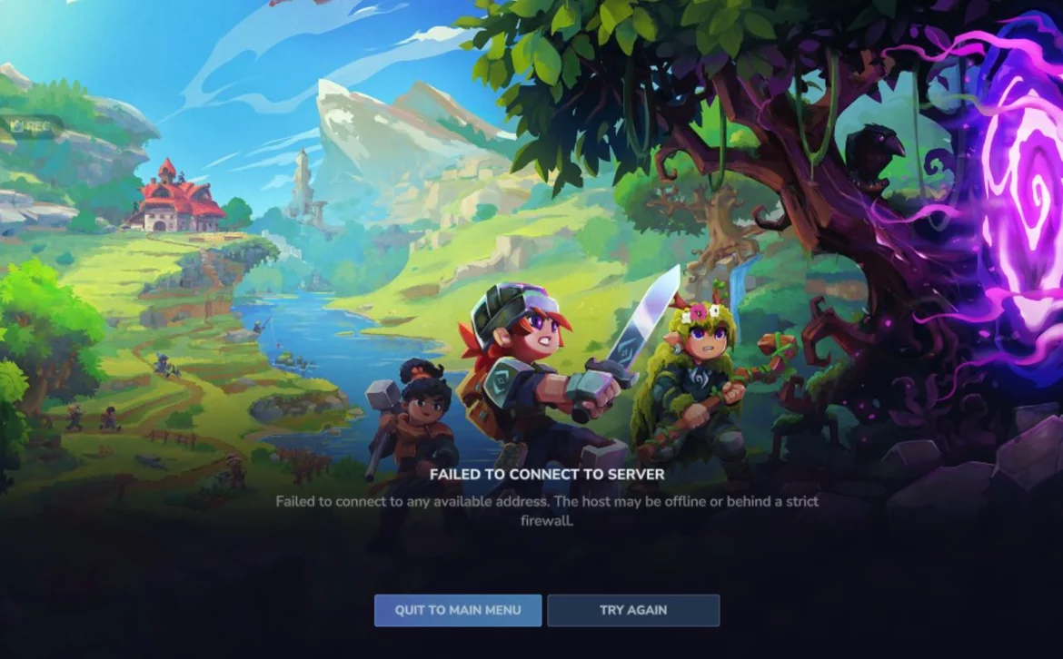Hytale, erreur failed to connect to server