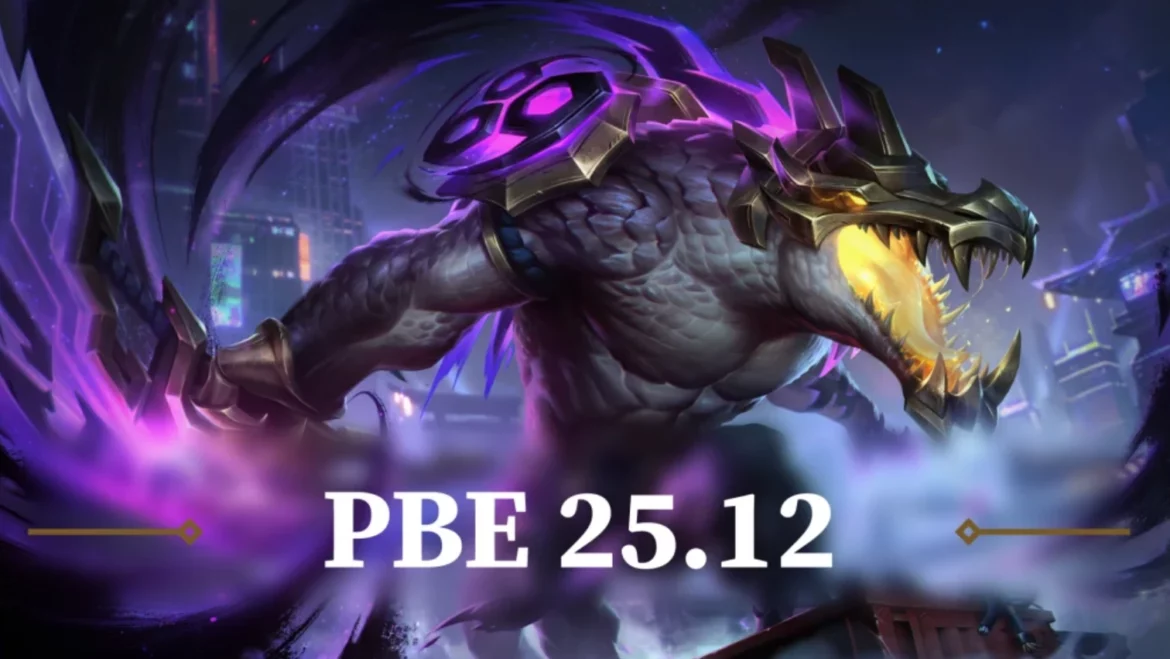 League of Legends patch 25.12 League of Legends patch 25.12