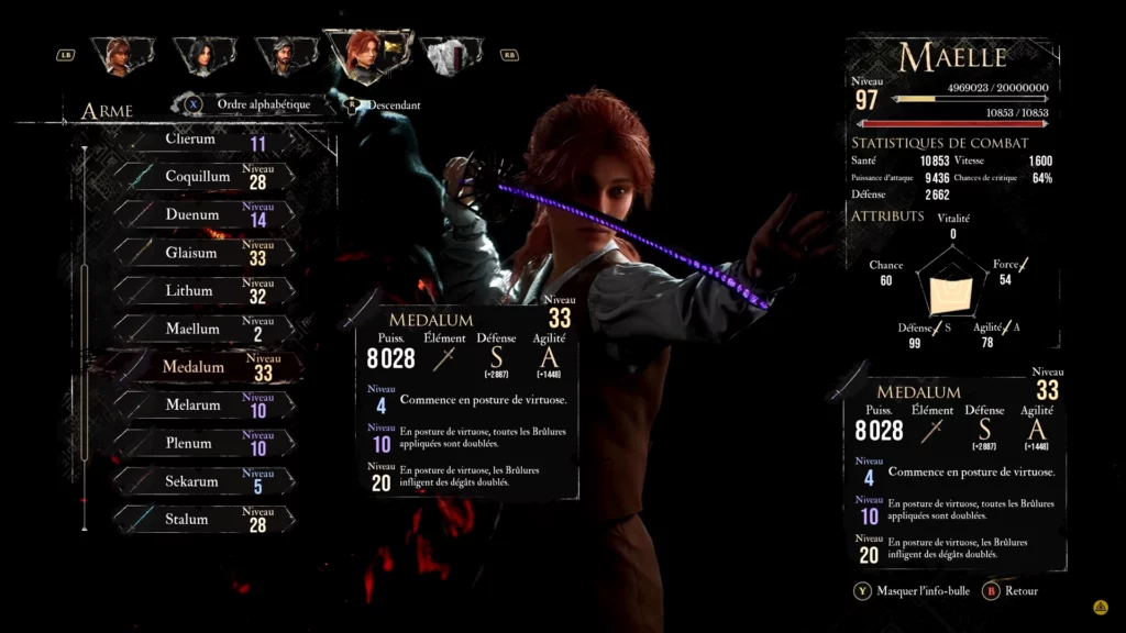 Maelle build Expedition 33 - Armes