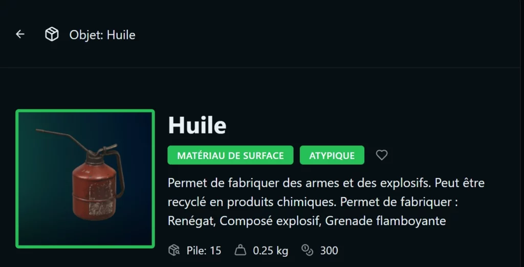 Où trouver de l’Huile dans ARC Raiders