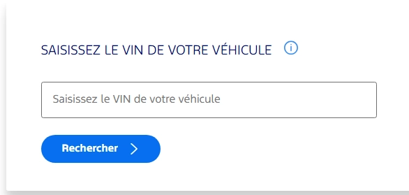 Rappel Ford Mach‑E - VIN