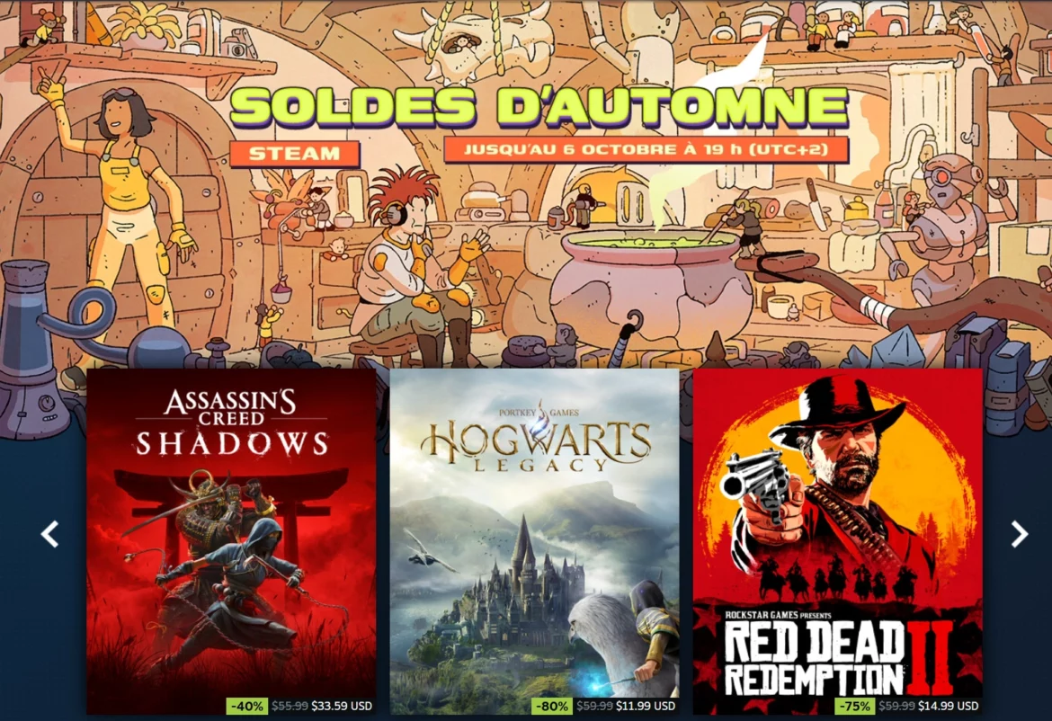 Soldes d’automne Steam 2025