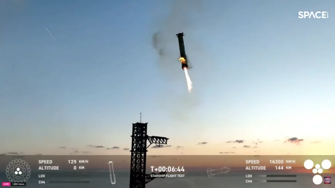SpaceX récupère le booster du Starship SpaceX récupère le booster du Starship