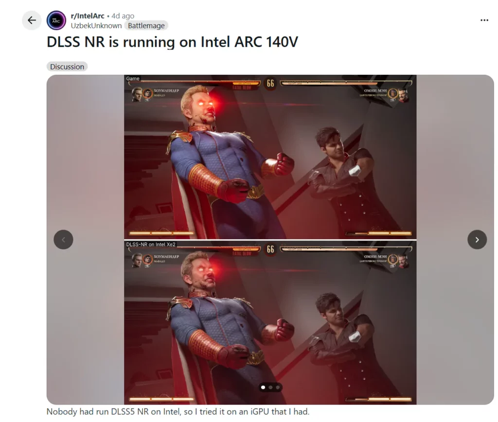 UzbekUnknown - DLSS 5 Intel Arc
