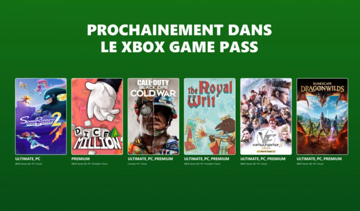 Xbox Game Pass Septembre 2026