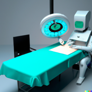 a robot doctor making surgery