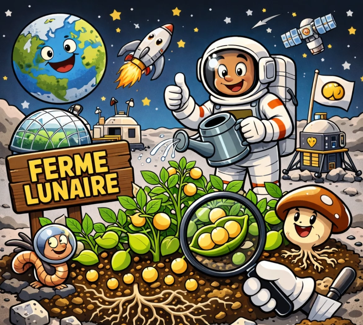 cultiver des pois chiches sur la Lune