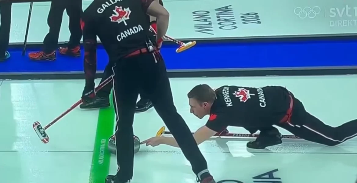 curling triche JO 2026, double contact curling