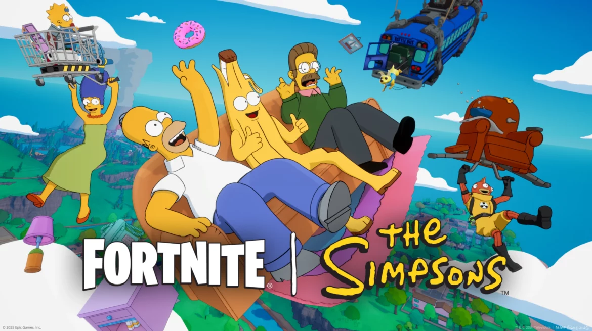 Fortnite Les Simpson - carte Springfield