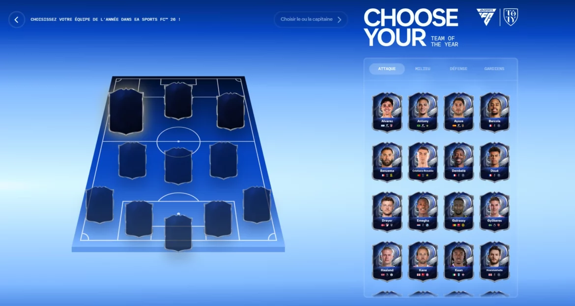 nommés TOTY EA Sports FC 26