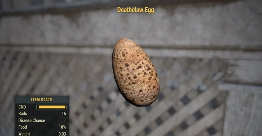 œuf de Griffemort Fallout 76