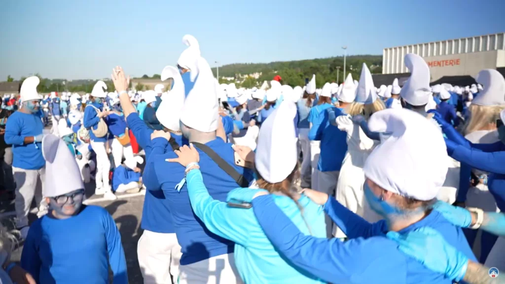 Record mondial Schtroumpfs Landerneau
